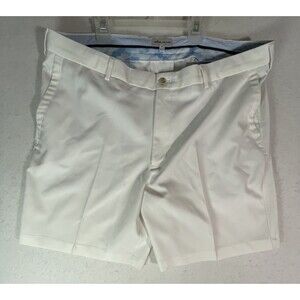 Peter Millar White performance golf shorts 9” inseam size 38 EUC